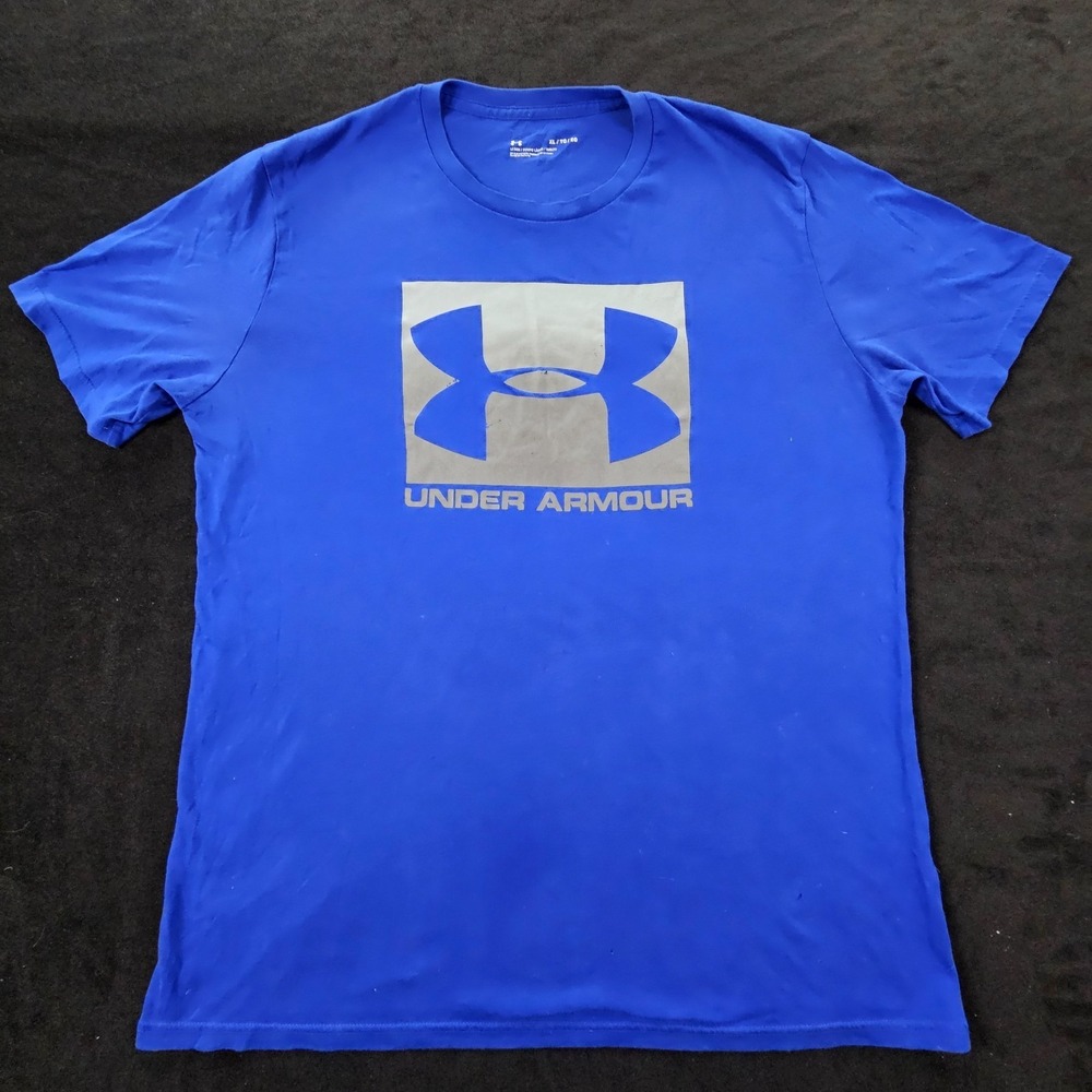 Under Armour Loose Blue Short Sleeve Performance T-Shirt Men's XL
